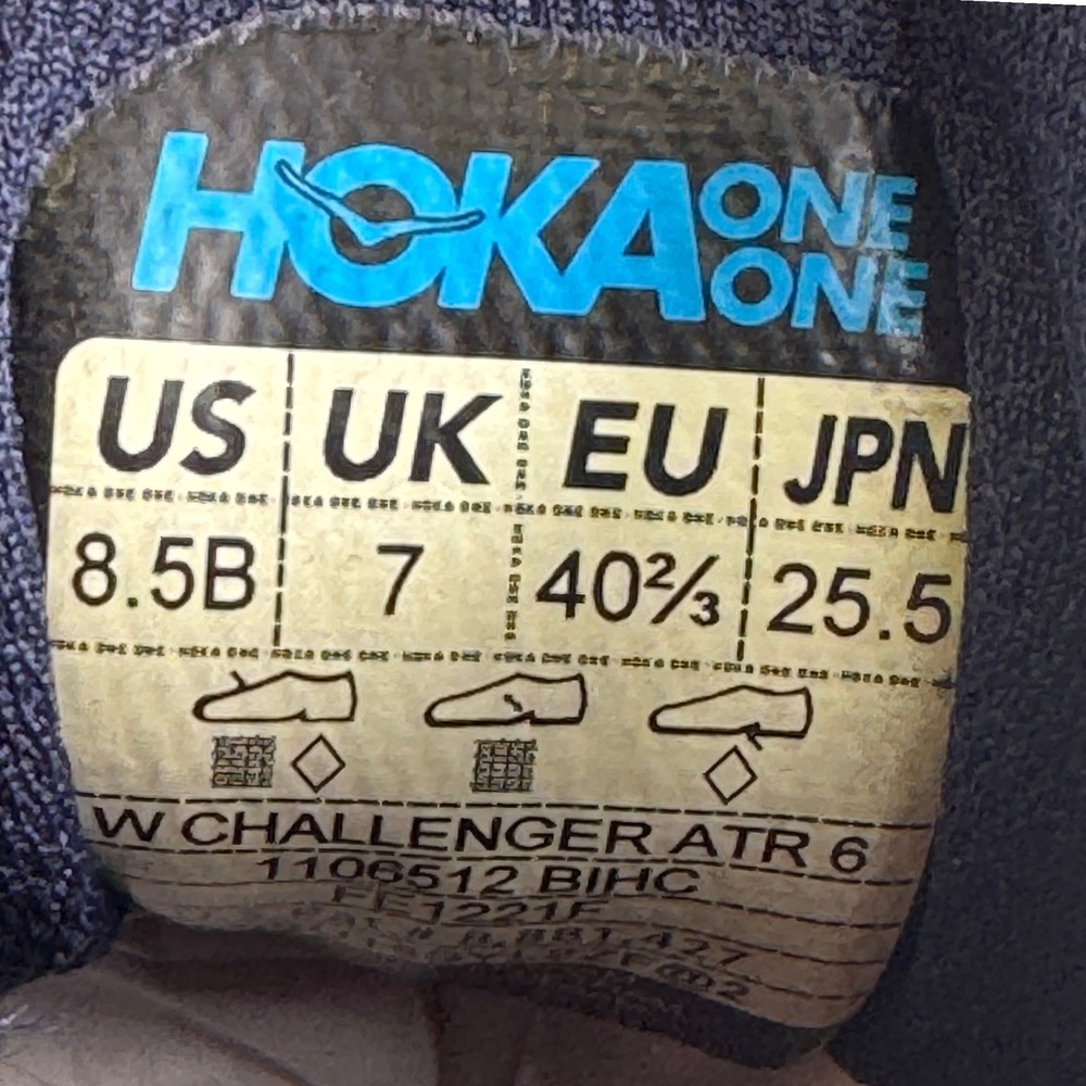 Hoka Challenger ATR 6 Womens Trail Running Shoes Navy Orange Purple Sneakers 8.5 - Picture 12 of 14